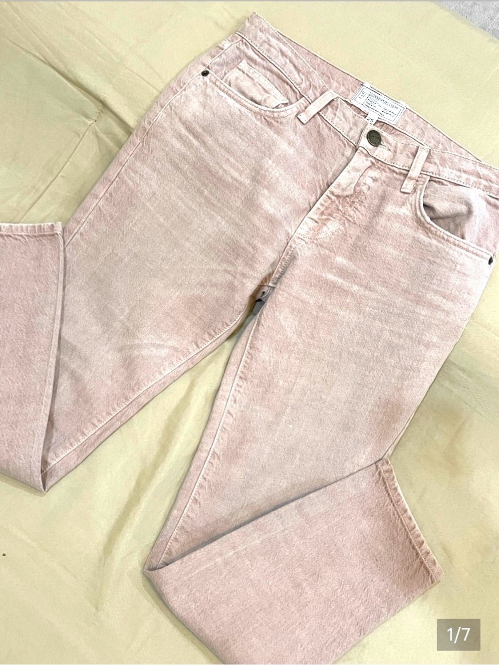 CURRENT/ELLIOTT Women’s Tan Narrow-Legged Jeans  Sz 25